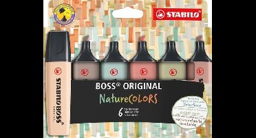 Stabilo Boss Naturecolors Etui 6 Kleuren