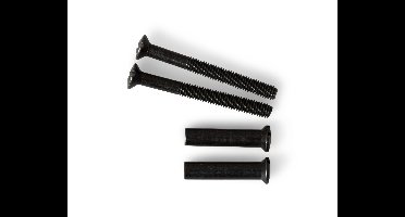 DX AMI set 2x patentboutjes m4x38 mm met hulsjes - zwart