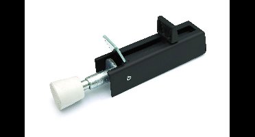 DX DENI deurvastzetter voetstift 122x30mm - zwart