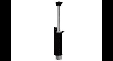 DX DENI deurvastzetter luxe voetstift uitslag 120mm - zwart