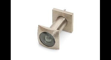 DX DX deurspion vierkant 200° zichtveld - RVS