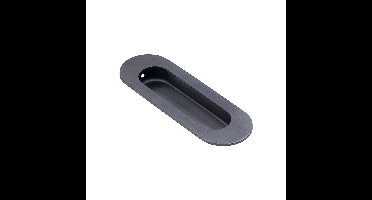 DX DX schuifdeurkom ovaal 120x40mm - PVD gun metal