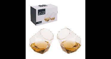 Diamant Whisky Glazen Set - 2 stuks - 350ml