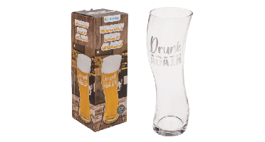 Wiebelig bierglas - Drunk Again - 550ml