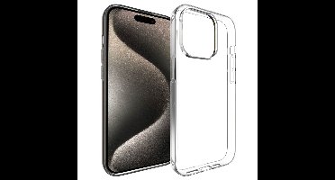 Accezz Clear Backcover iPhone 15 Pro Telefoonhoesje Transparant