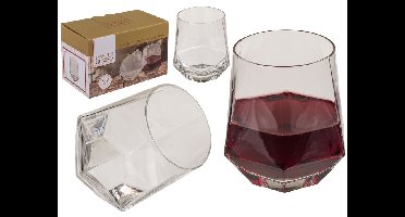 Diamond Wijn/Water Glazen Set Van 2
