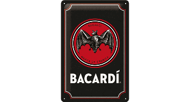 Bacardi - Metalen Wandplaat