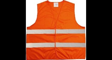 10x Neon oranje veiligheidsvest voor volwassenen