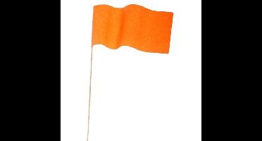 40x Oranje zwaaivlaggetjes