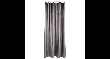 5Five Douchegordijn - grijs - polyester - 180 x 200 cm - incl ringen