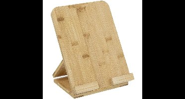 5Five Tablet/iPad houder - naturel - 26 x 20 cm - bamboe hout