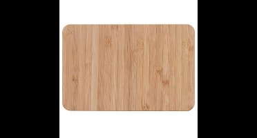 5Five vloer badmat - bamboe kleur - douchemat - 60 x 39 cm - kunststof
