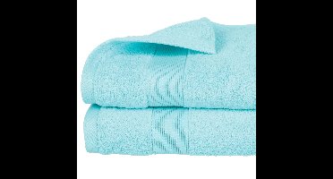 Atmosphera Badhanddoek - 4x - lichtblauw - 70 x 130 cm - katoen