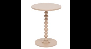 Atmosphera Bijzettafel/salontafel Alix - beige - MDF hout - rond