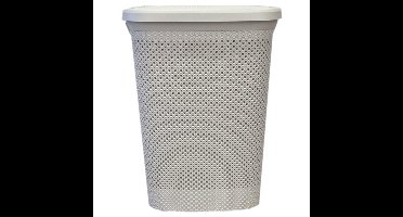 Bathroom Solutions Wasmand - creme wit - 60 liter - 37 x 46 x 60 cm