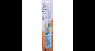 BBQ/keuken aansteker lange steel blauw 29 cm