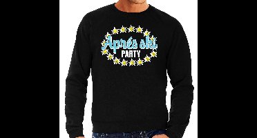 Bellatio Decorations Apres ski sweater heren - Edelweiss - zwart