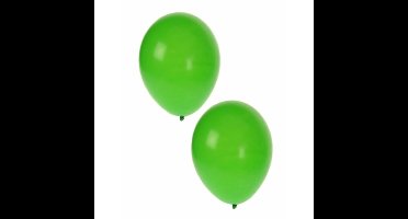 Bellatio Decorations ballonnen - 10x stuks - groen - 27 cm