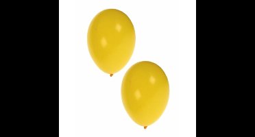 Bellatio Decorations ballonnen - 40x stuks - geel - 27 cm