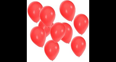 Bellatio Decorations ballonnen - 50x stuks - rood - 27 cm