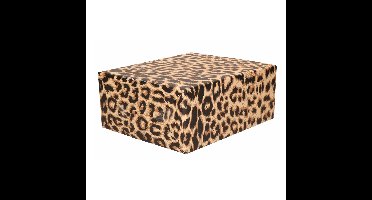 Bellatio Decorations Inpakpapier - 200x70 cm - panter/luipaard print