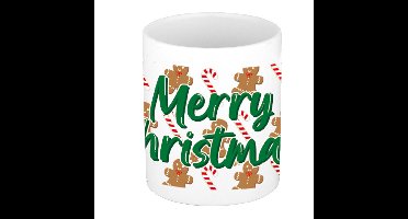 Bellatio Decorations Koffiemok - Gingerbread - 300 ml - Cadeau