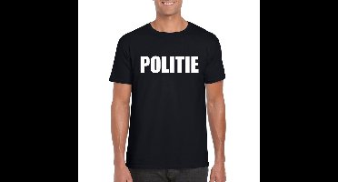 Bellatio Decorations Politie t-shirt - zwart - heren - politieagent