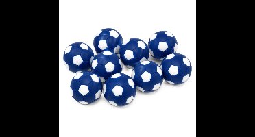 Bellatio Decorations Tafelvoetbal balletjes - blauw - 5x - D32 mm