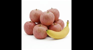 Bellatio Design Kunstfruit Banaan en Appels - decoratie - kunststof