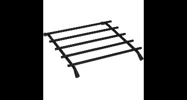 Bellatio design Pannenonderzetter zwart - RVS - 20x20 cm - onderzetter