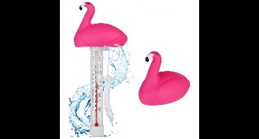 Bellatio Design Zwembad thermometer - Flamingo - 25 cm