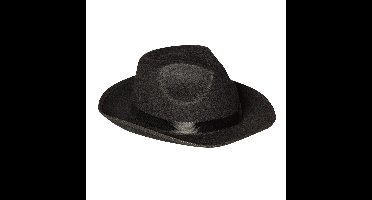 Boland Carnaval verkleed hoed - Maffia/gangster - zwart