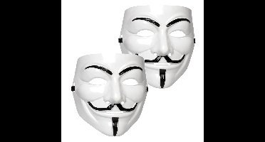 Boland Vendetta gezichtsmasker - 2x - Halloween/carnaval