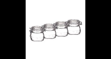 Bormioli Rocco Weckpot - 12x - 500 ml - met rubberen ring - inmaakpot