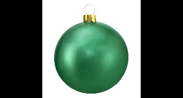 Christmas Decoration mega kerstbal - 45 cm - groen - opblaasbaar