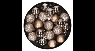 Cosy & Trendy Kerstballen - 20x ST - champagne - 3 cm