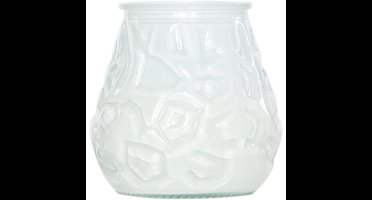 Cosy & Trendy mini lowboy tafelkaars - wit - 17 Branduren - 7 cm