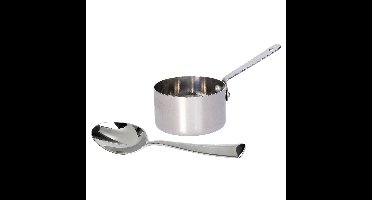 Cosy & Trendy Mini steelpan - 8 cm - sauspannetje - RVS - serveren