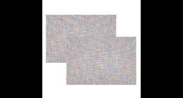 Cosy & Trendy Placemats - 8x - metallic pasteltinten - 30 x 40 cm