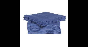 Cosy & Trendy Servetten - donkerblauw - 40x - 38x38 cm - papier