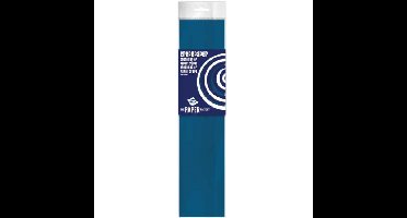 Crepe papier platte vellen - 1x - petrol blauw - 250 x 50 cm - Knutselen