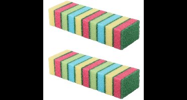 Dirt Devil Schuursponzen - 20x stuks - 8,5 x 5,5 x 2,5 cm