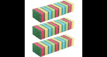 Dirt Devil Schuursponzen - 60x stuks - 8,5 x 5,5 x 2,5 cm