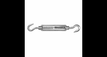 DulimexSpanschroeven/draadspanner met haak/haak - 1x - 7cm - verzinkt zamak - 80kg - M8 schroefdraad