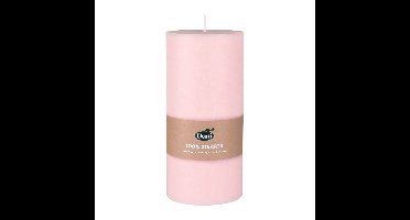 Duni cilinderkaarsen/stompkaarsen - roze - 15x7 cm - 50 branduren