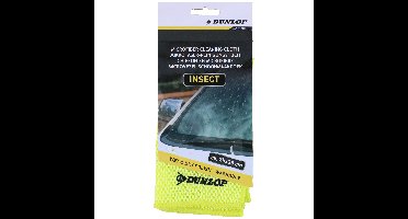 Dunlop Auto poetsen microvezeldoek tegen insecten - speciale structuur - 35 x 35 cm - auto wassen