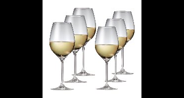 Een set van 12x stuks wijnglazen met maataanduiding voor witte en rode wijn Esprit