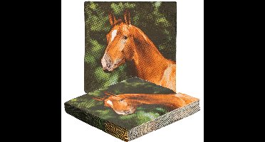 Esschert design papieren servetten - 40x - paard - 33 x 33 cm