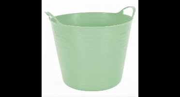 Excellent houseware Flexibele kuip / emmer - mint groen - 27 liter