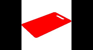 Excellent Houseware Snijplank ? Kunststof ? 38x28 cm ? Rood ? Keuken